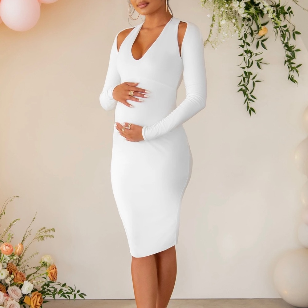 White Maternity Dress